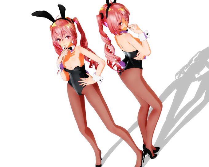 スカート付きのバニー衣装のほうが好きだと思ってたんですが、オーソドックスなのもいいな😊 