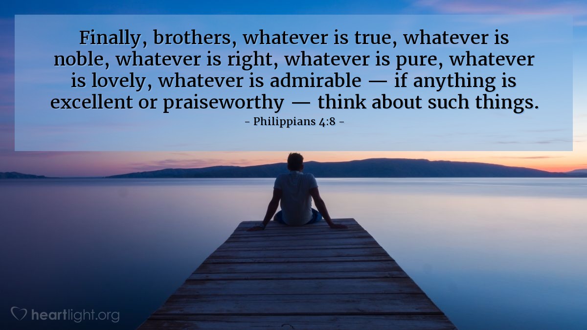 PaulBukenya's tweet photo. Beloved, brothers &amp; sisters, whatever is true, whatever is honorable, whatever is just, whatever is pure, whatever is lovely, whatever is commendable, if there is any excellence, if there is anything worthy of praise, think about these things today &amp; always (from Philippians 4:8) https://t.co/fg1o05LLH8