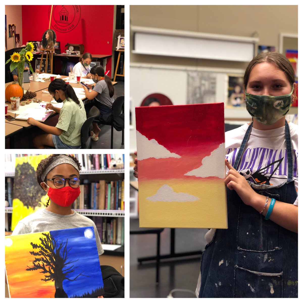 TPS_ResLife's tweet photo. @tps_news What better way to spend a Friday night than at a Paint Party right here on campus! Great work, everyone! #TPSResLife #BouncingBack https://t.co/U0ea3ydCSD