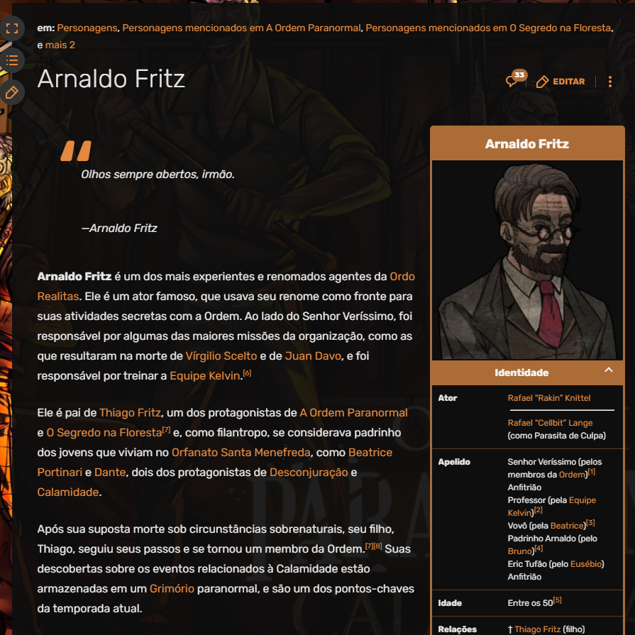 O Anfitrião, Ordem Paranormal Wiki