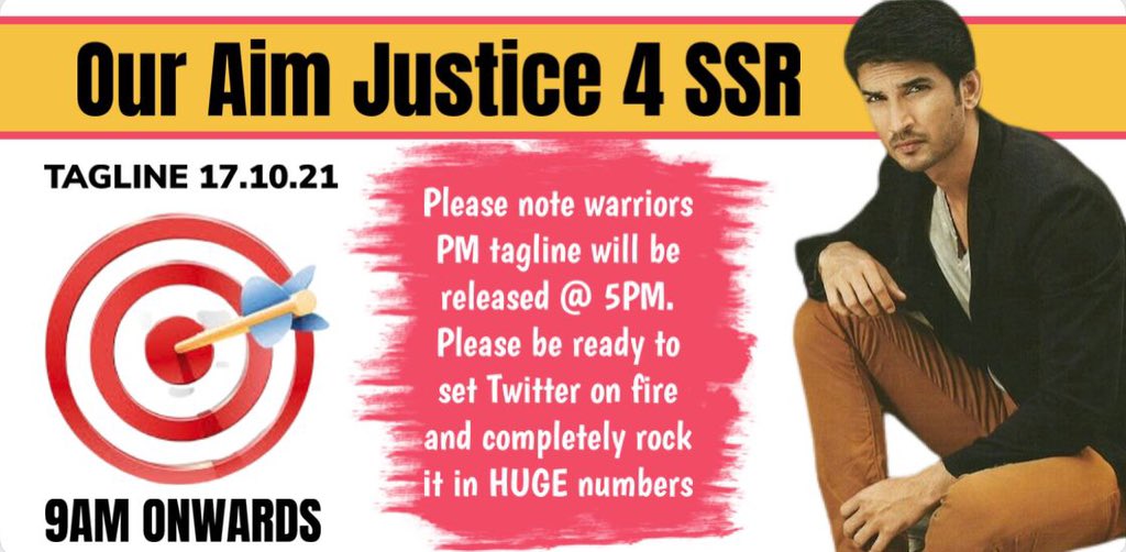 nilotpalm6's tweet image. We set out for JUSTICE 
We are pursuing JUSTICE 
Final stop will be JUSTICE 

(NOTE PM T/L RELEASE @ 4:45-5PM)

Tagline 9am

Our Aim Justice 4 SSR