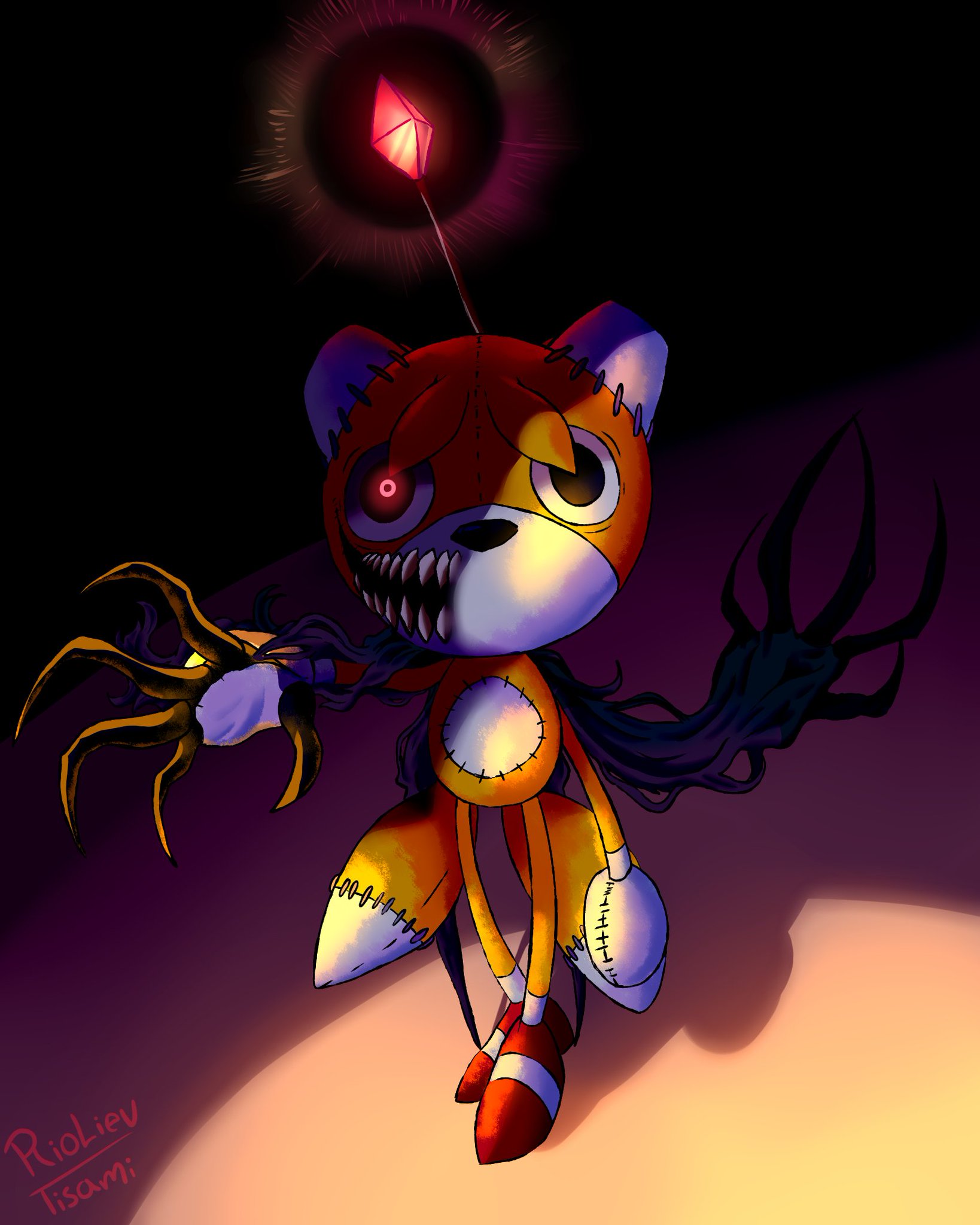 SpeedPaint 24: Tails Doll / Sonic's Creepypasta 