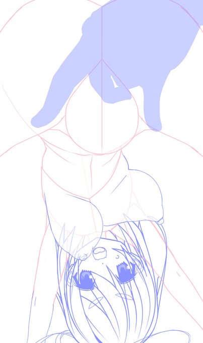 息抜きに描き始めたのに構図が決まるまで時間がかかりすぎた('・ω・`) 