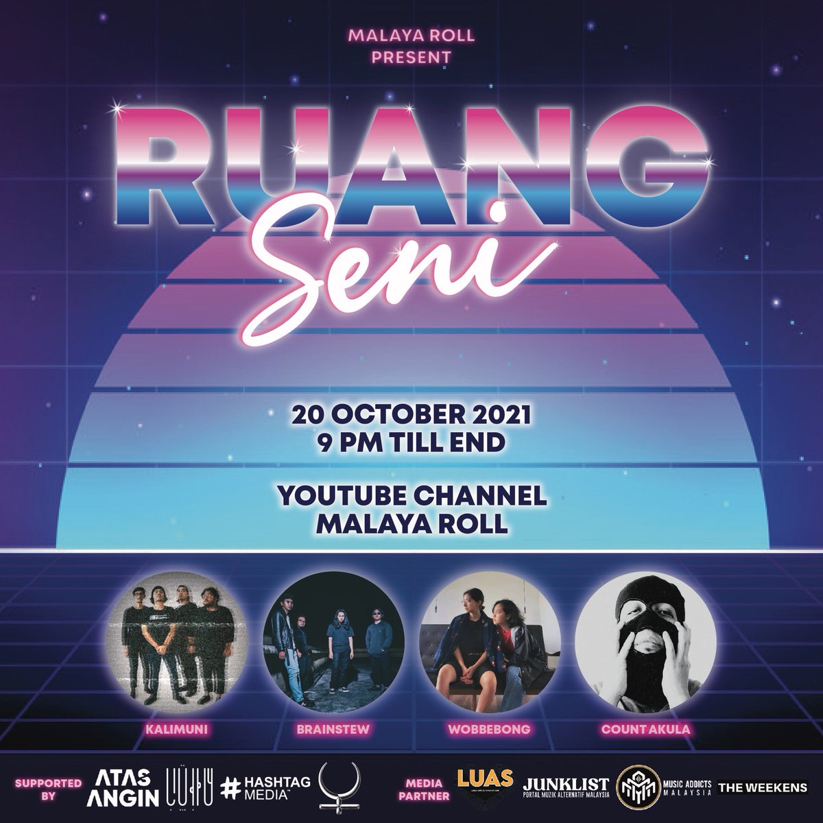 MalayaRoll's tweet photo. Hari ketiga pada 20 Oktober 2021.
Persembahan oleh
#kalimuni
@brainstewrasmi
@Wobbebongmusic
#countakula
https://t.co/DqwSniGXkz
#RuangSeni https://t.co/t42nu9OBPp