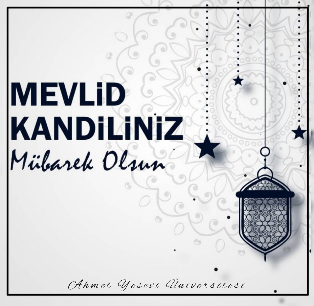 📌 Mevlid Kandiliniz Mübarek Olsun. 
#MevlidKandili