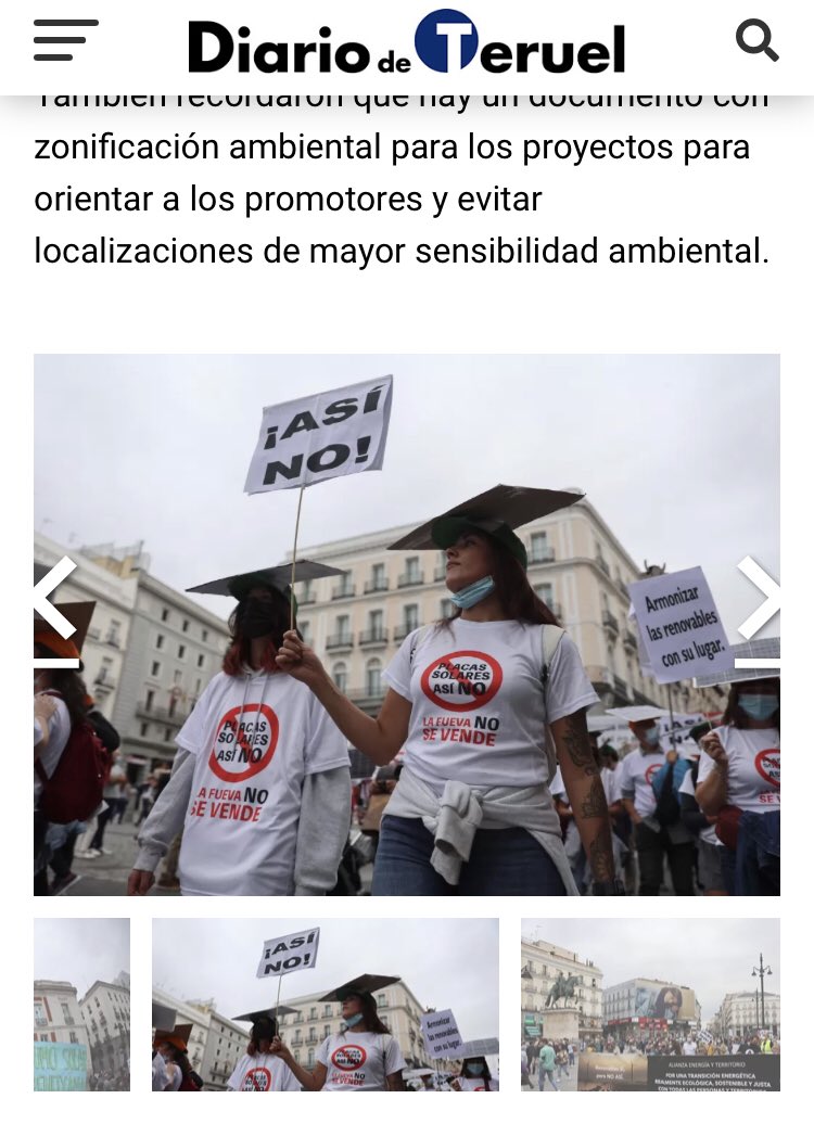PlacasNOlafueva's tweet photo. ¡Y estas fotos de fovanas en @diariodeteruel! 💘💘💘

Abrazos a las y los compañeros de @paisajes_teruel @EANAMaestrazgo @begondina, un placer compartir lucha en las calles de Madrid! ⚡️💪💥

#LAFUEVANOSEVENDE 
#ARAGONNOSEVENDE 
#16OconALIENTE https://t.co/2c38kYYG7X