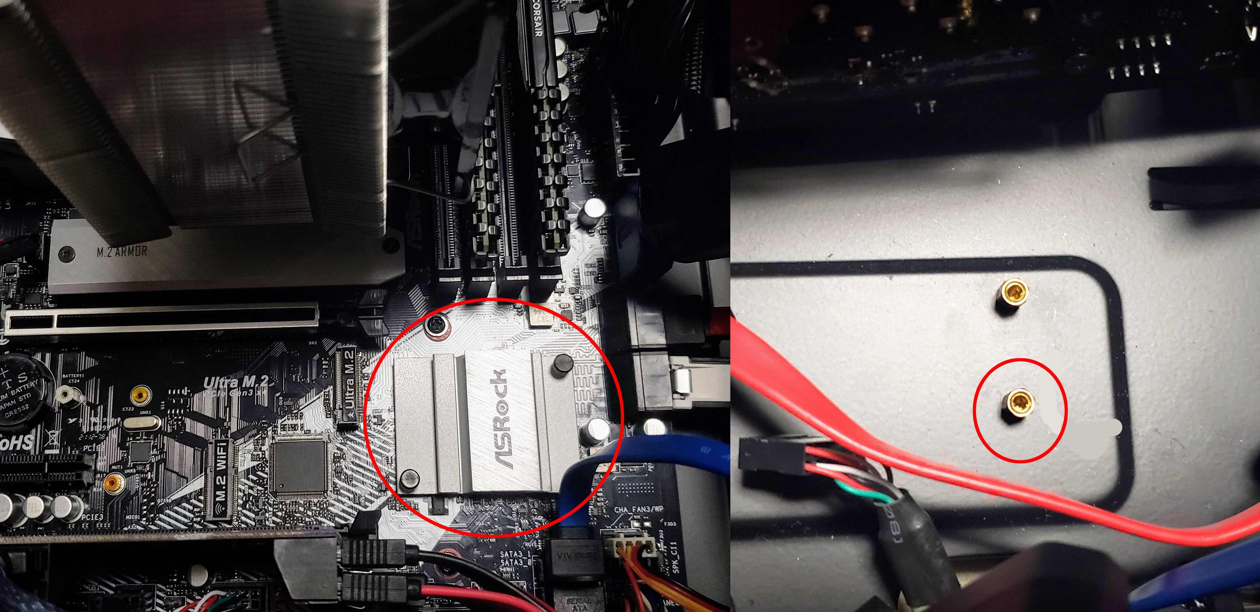 すずぽん 備忘録として Asrock B460m Pro4はモニターに接続していないとビープ音が鳴り起動できない サウスブリッジ下に無駄なスペーサーがあると接触不良でlanポートのledが点かなくなり 通信出来ない マザボ Gpuの修理は1ヶ月半かかる T Co