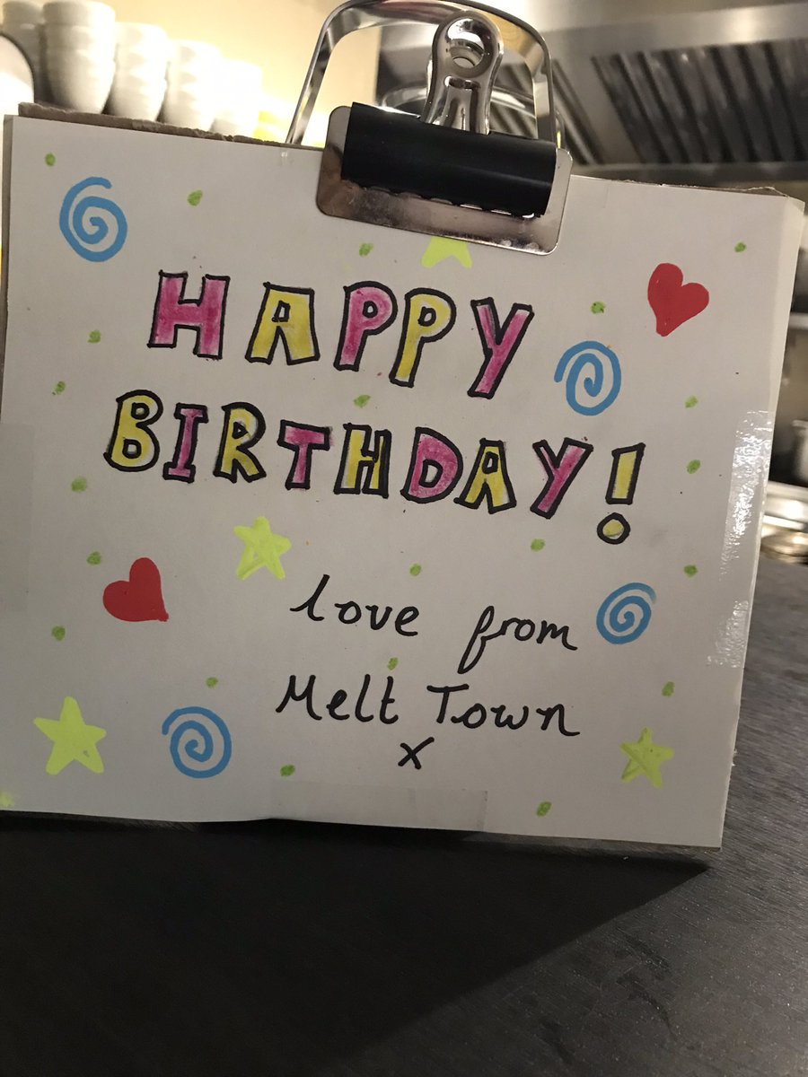 Meltdownchester's tweet photo. To the table of six that didn’t turn up last night. Here is the happy birthday sign Ellie made especially for you.

Pricks https://t.co/F8rCduruZT
