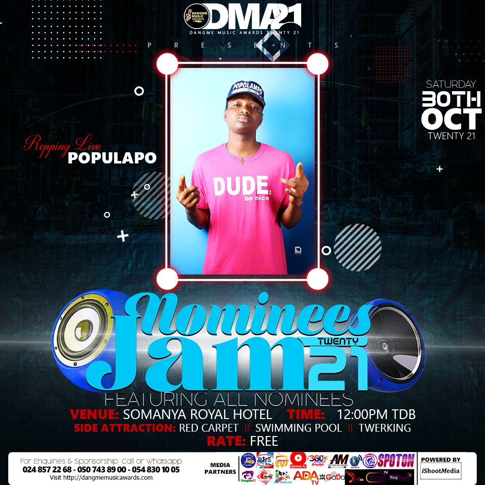 DangmeMusic's tweet photo. Repping live
#DMA21 
#NomineesJams
#VotingOngoing https://t.co/JIHJp7TiGA