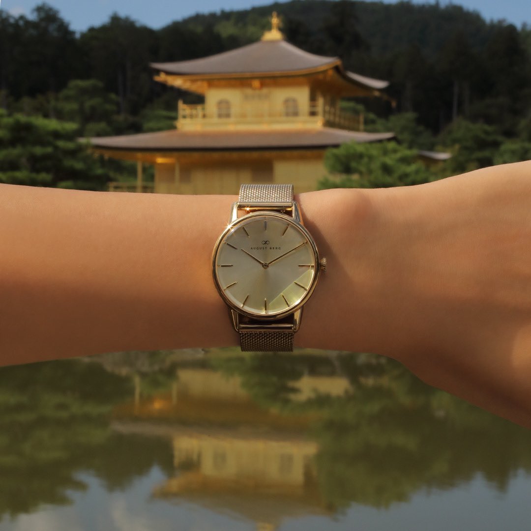 AugustBergJapan's tweet photo. オーガスト・バーグ ウォッチが教える #タイムフルネス を

#AugustBerg #AugustBergJP #Timefulness #TheGiftOfTime #オーガストバーグ  #時間の贈り物 ＃金閣寺 #kinkakuji #京都 #kyoto https://t.co/pZwfj4JmJe