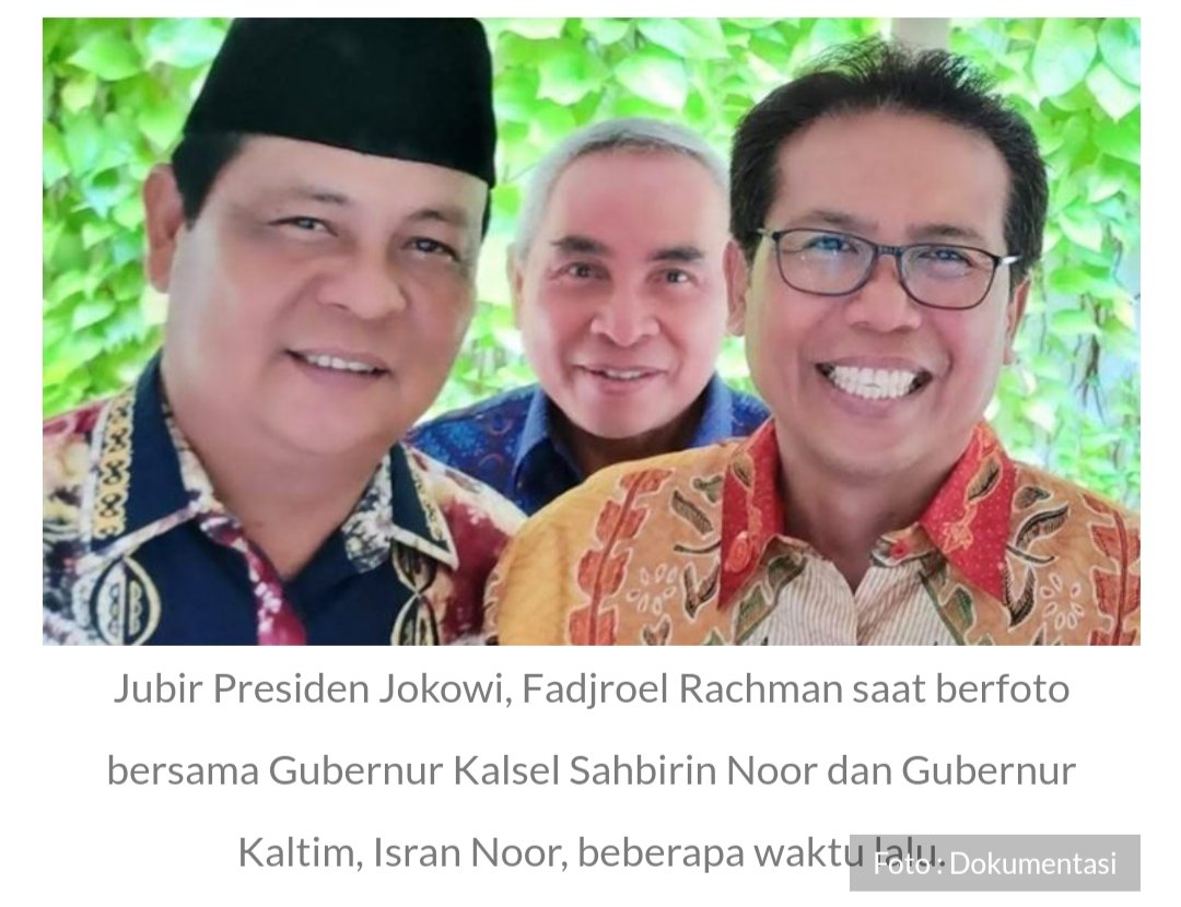 Terimakasih untuk dukungan seluruh masyarakat Pulau Kalimantan mendukung  pemindahan Ibu Kota Negara ke Penajam Paser Utara Kalimantan Timur. Sempat berfoto dengan Gubernur Kaltim Isran Noor dan Gubernur Kalsel Sabirin Noor ~ #BungFADJROEL <a href="/JubirPresidenRI/">StafKhususPresiden_Komunikasi</a> #JubirPresidenRI
