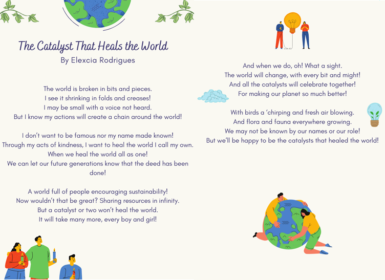 meldmello's tweet photo. Such a fantastic experience for Elexcia at @indusschools #LiteracyFestival representing #SIS @symbiosistweets with her 'Heal the World' poem. I hope we see more #catalysts in kids for @SDGaction to bring change  #TurnItAround #GlobalGoals @iborganization https://t.co/Uu2meZlfYS https://t.co/XmOs6Zk9R1