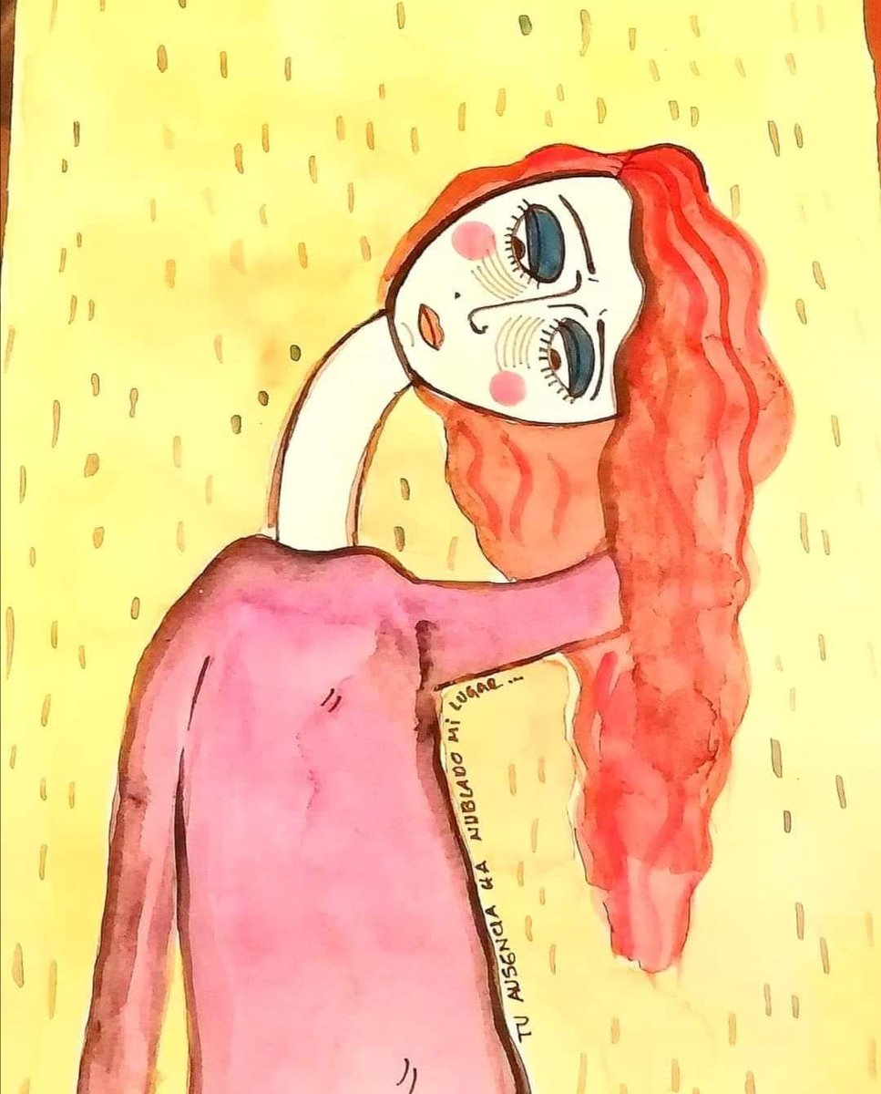 OtroTuMx's tweet photo. "Días"

Mi sangre necesaria renovación
Flama en mi cabello
Me sonroja la fragilidad de la piel humana
La tersa malva de mi sexo.

Ilustración: 𝑪𝒆𝒏𝒊𝒄𝒊𝒕𝒂𝒔
Texto: Iván Gutiérrez.

#artwork 
#ilustraciones 
#ilustracion 
#versos 
#poemas
#artwatercolor 
#artstabilo 
#art https://t.co/LIFml2BJki