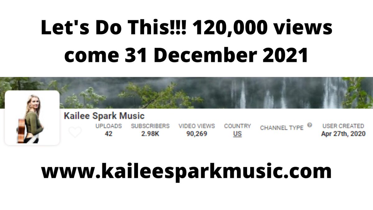 JuranRic's tweet photo. @kailee_spark you can do this! #kaileespark #120k #youtube #letsdothis #oldyearsresolution #newyearseve2022 #savorthis #NewMusicFriday #indie #10kamonth https://t.co/7sJAAemNRq