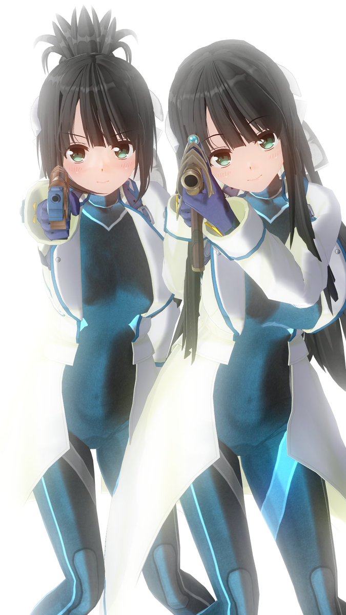 東郷美森さんと鷲尾須美ちゃん ゆゆゆ仕様勇者服 の共同作業 銃撃 です ツイレポ