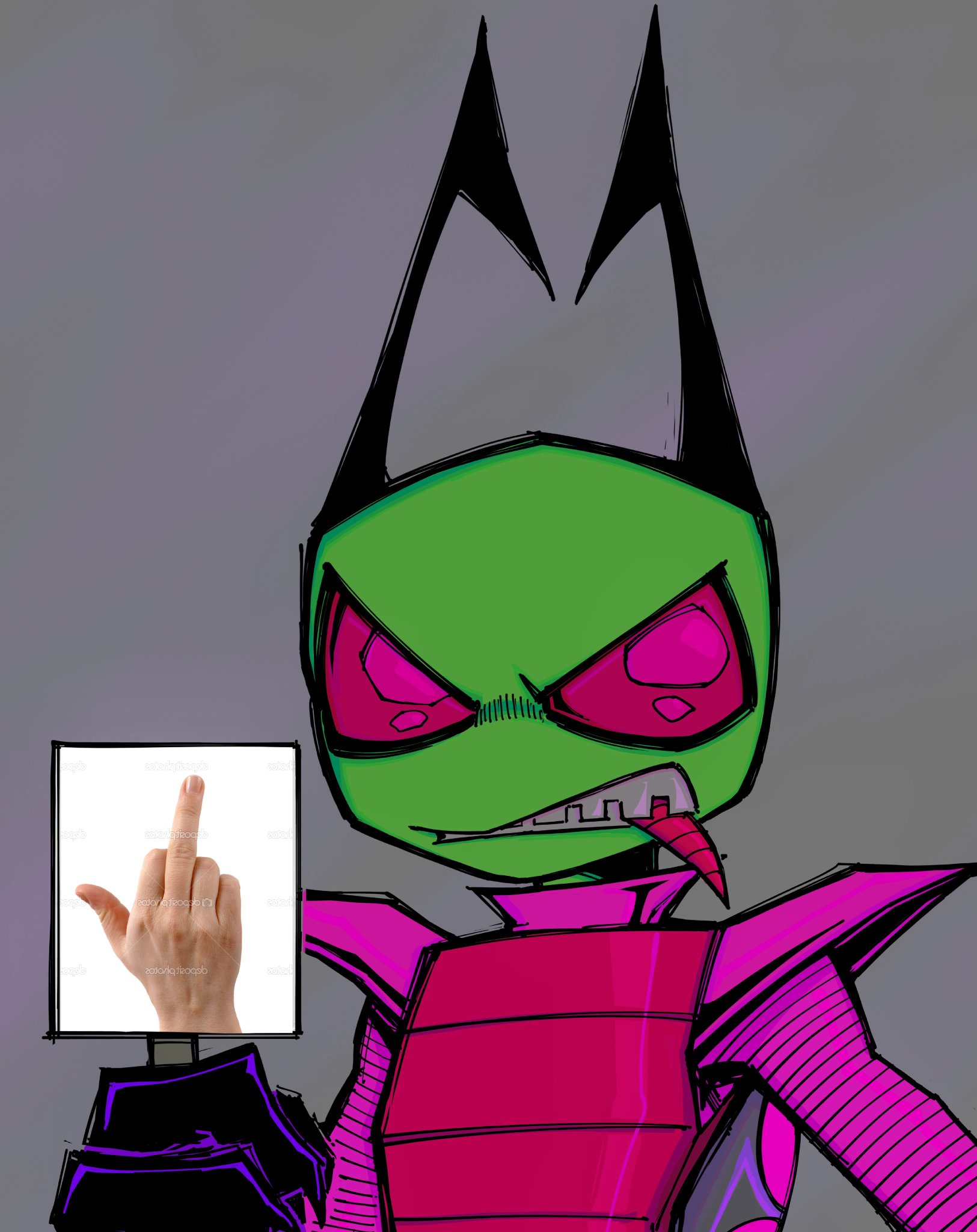 Invader Zim Gir Crying