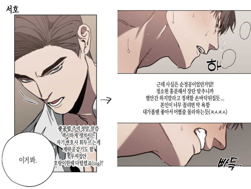 마감하다 파일 잘못켜서 올만에 보게된 이전회차...
기념으로 굉장히 주관적인 내가본 서호소헌 평소->ㅅㅅ후 써봄 