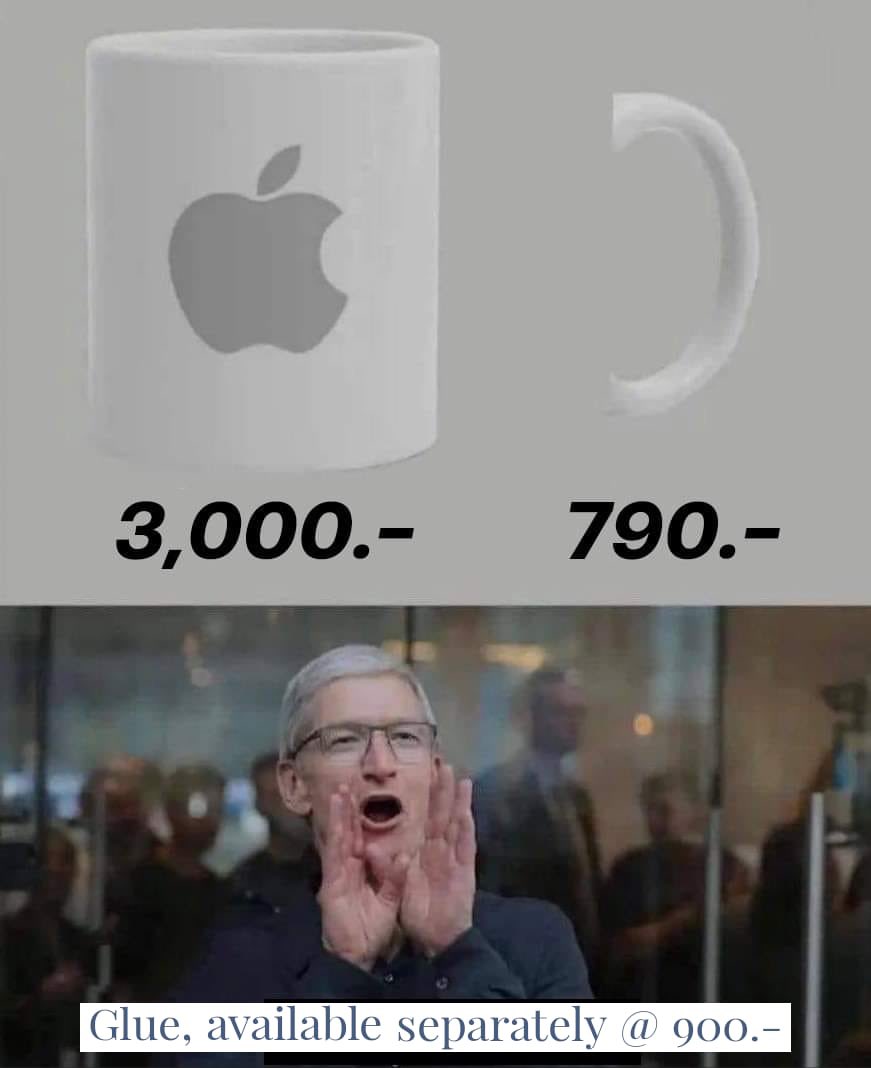 hvgoenka's tweet photo. Secret of how Apple makes money! https://t.co/x5WoHzmWJ5