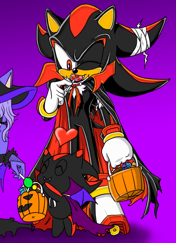 Playmat Sonic Shadow Hedgehog Halloween Vampire Playmat 