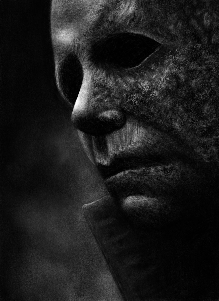 My digital drawing of Michael Myers from the “Halloween Kills” poster! 🎃🔪 #HalloweenKills #HalloweenMovie #MichaelMyers #art