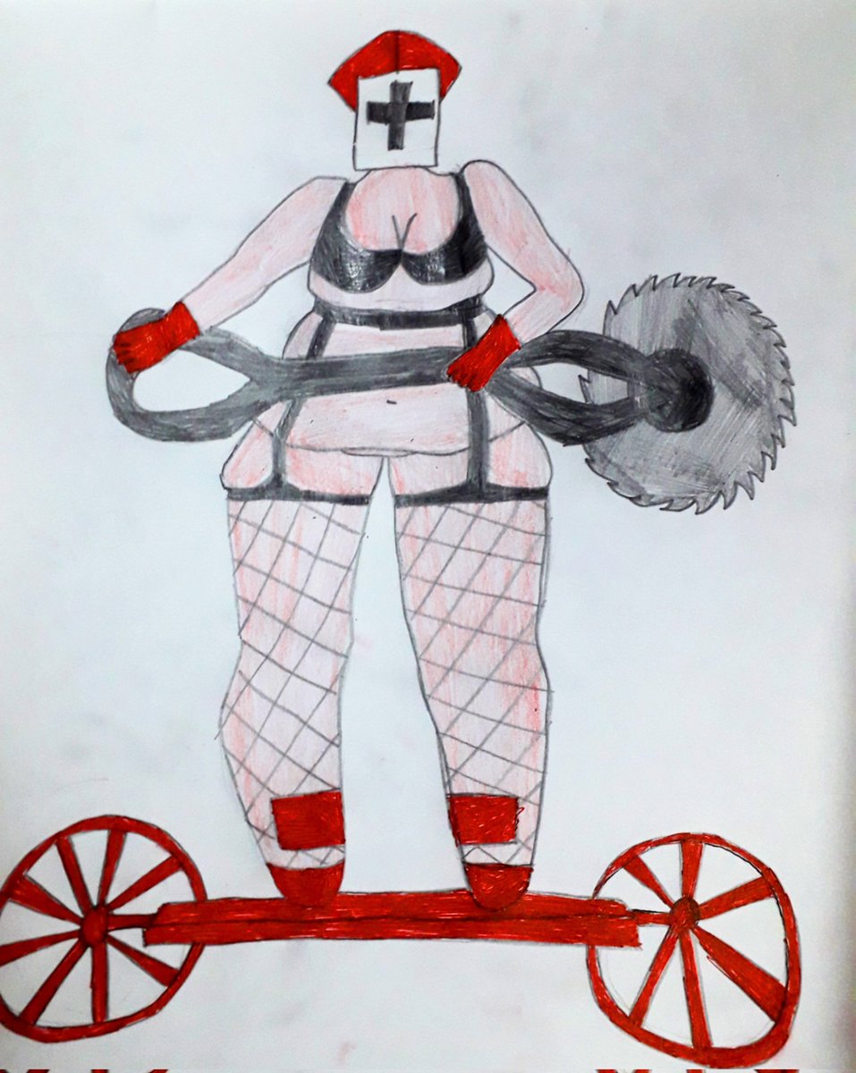 Anonim202012's tweet photo. I'll fuck you! #darkdeception #DarkDeceptionfanart #darkdeceptionchapter4 #reapernurse #thematron #chapter4 #dark_deception #fanart https://t.co/uxhc1XhRHt