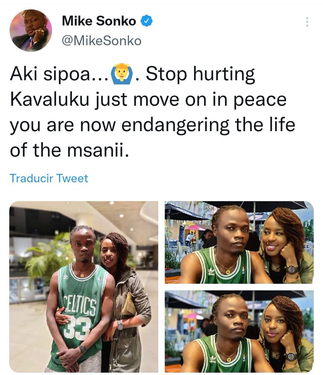 LillyanneNganga's tweet photo. Two things.

1. These photos were posted by our friend and in NO WAY WHATSOEVER are they meant to hurt anybody.  

2. My main concern though, @MikeSonko, is why should  @JulianiKenya's life be in danger for being with me? https://t.co/DN1F3sHhmD