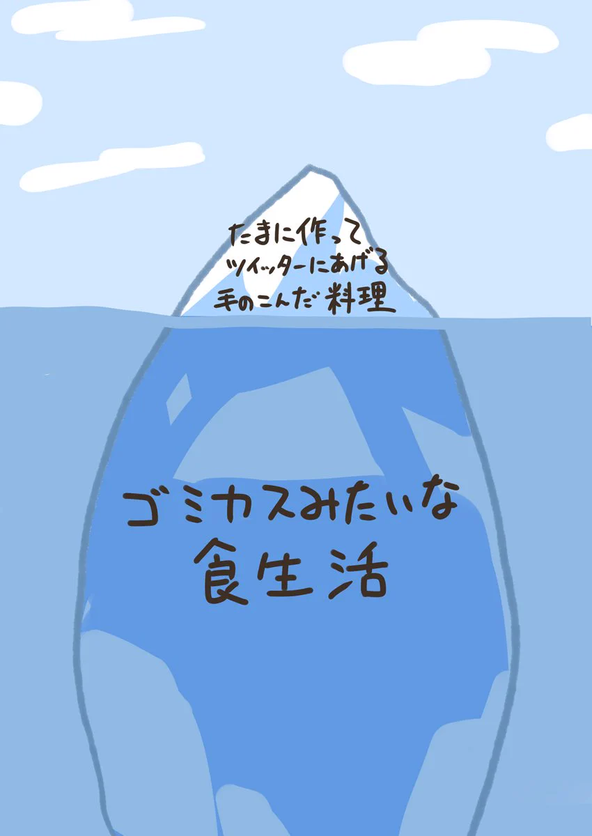 Twitterに投稿する手の込んだ料理は氷山の一角？実際の食生活はこれwww