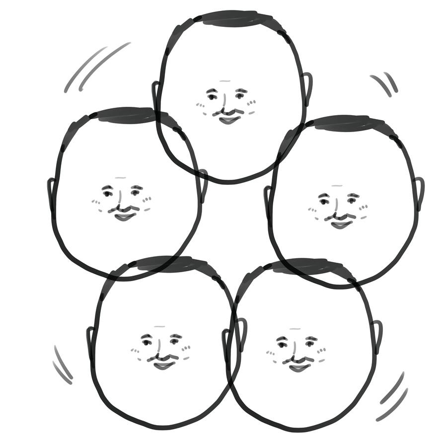 昔描いた板東英二さん 