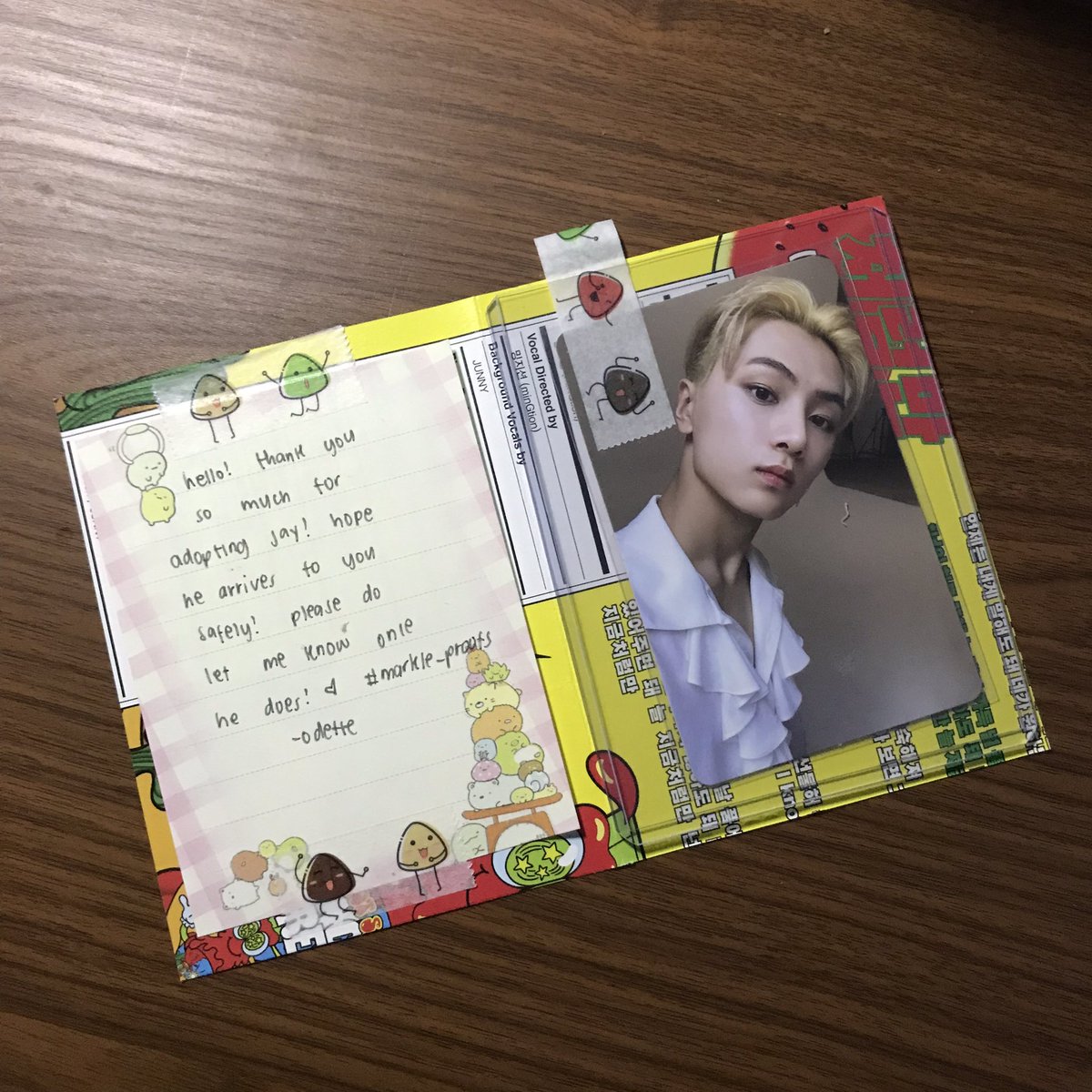 fearsther0t's tweet photo. — happy jay mail from @marklescart 🍥🥛

hi odette!!! thank you so much for keeping him safe! grabe sparks ma charot hahaha till our next budol!!! 🧸🤍

#markle_proofs https://t.co/NpuHVKvs2Q