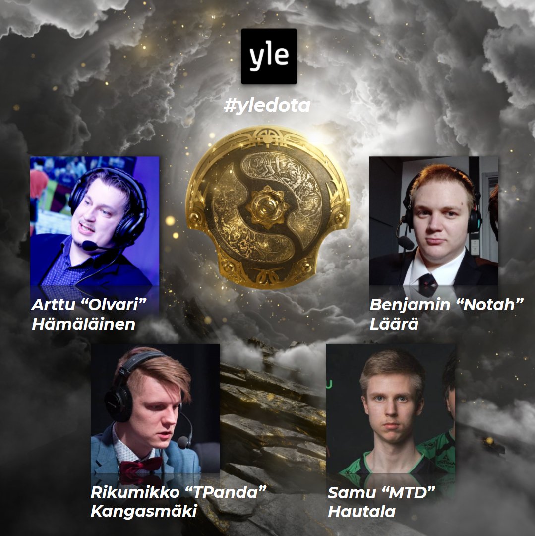 Yle E-urheilu (@yle_eurheilu) on Twitter photo đĄïž#TI10 pÀÀpĂ€ivĂ€ on tĂ€nÀÀnđĄïž
VielÀ viimeistÀ kertaa teitÀ viihdyttÀmÀssÀ on tÀmÀ ehdottoman paras A-ryhmÀ:
<a href="/ArttuHamalainen/">Kreivi Nicolaus Ludwig von Tsintsendorff</a>
<a href="/NotAHax/">Benjamin LÀÀrÀ</a>
<a href="/T_PandaDota/">T-Panda</a>
<a href="/DotaMtd/">MTDDota</a>
#esportsfi #dota2fi #yledota đĄïž#TI10 pÀÀpĂ€ivĂ€ on tĂ€nÀÀnđĄïž
VielÀ viimeistÀ kertaa teitÀ viihdyttÀmÀssÀ on tÀmÀ ehdottoman paras A-ryhmÀ:
<a href="/ArttuHamalainen/">Kreivi Nicolaus Ludwig von Tsintsendorff</a>
<a href="/NotAHax/">Benjamin LÀÀrÀ</a>
<a href="/T_PandaDota/">T-Panda</a>
<a href="/DotaMtd/">MTDDota</a>
#esportsfi #dota2fi #yledota