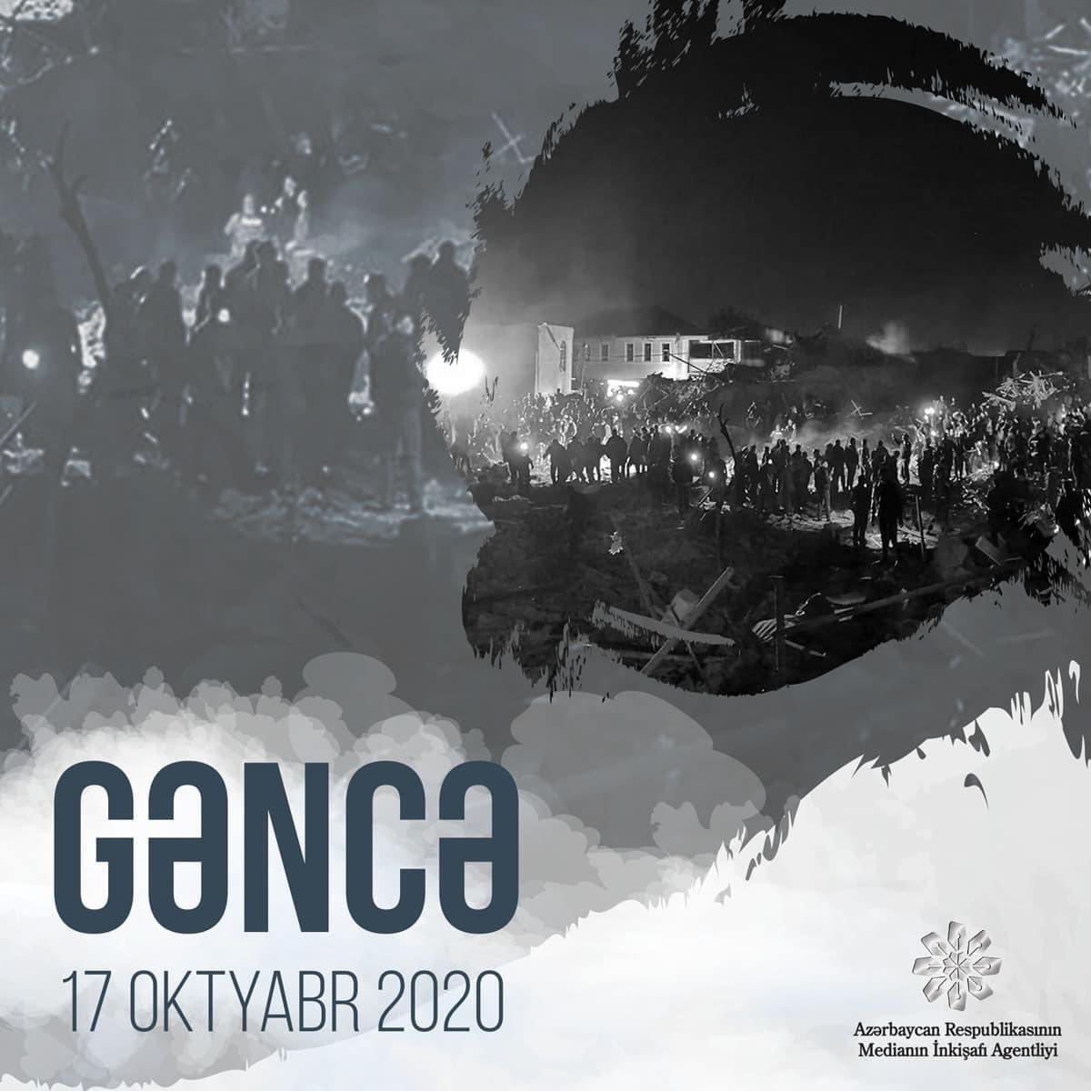 Bu gün Gəncə şəhərinin Ermənistan Silahlı Qüvvələri tərəfindən raket hücumuna məruz qalmasından bir il ötür.

Terror qurbanlarını dərin hüznlə yad edirik!

#Ganjacity #ArmenianWarCrimes #Armeniakilledchildren