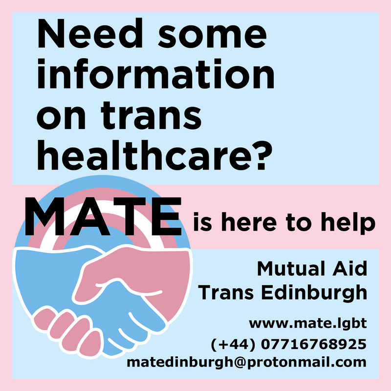 MATE - Mutual Aid Trans Edinburgh ON HIATUS tweet media