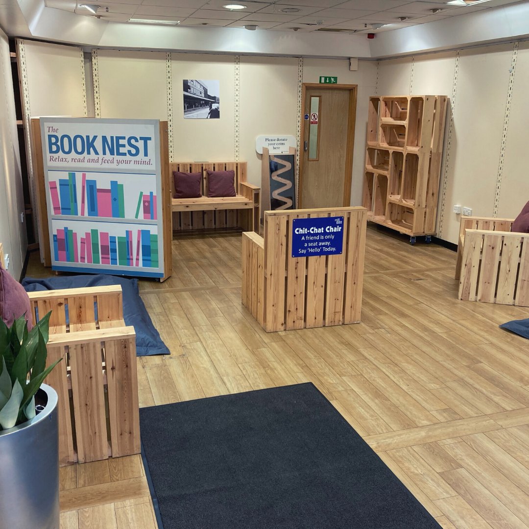 MillGateBury's tweet photo. If you have some pre-loved books, why not donate them to our Book Nest so others can love them too! 📚 You can also donate to the @BuryHospice while visiting our Book Nest! 📖 #books #reading #booknest #bury https://t.co/pQ76SiwkBk