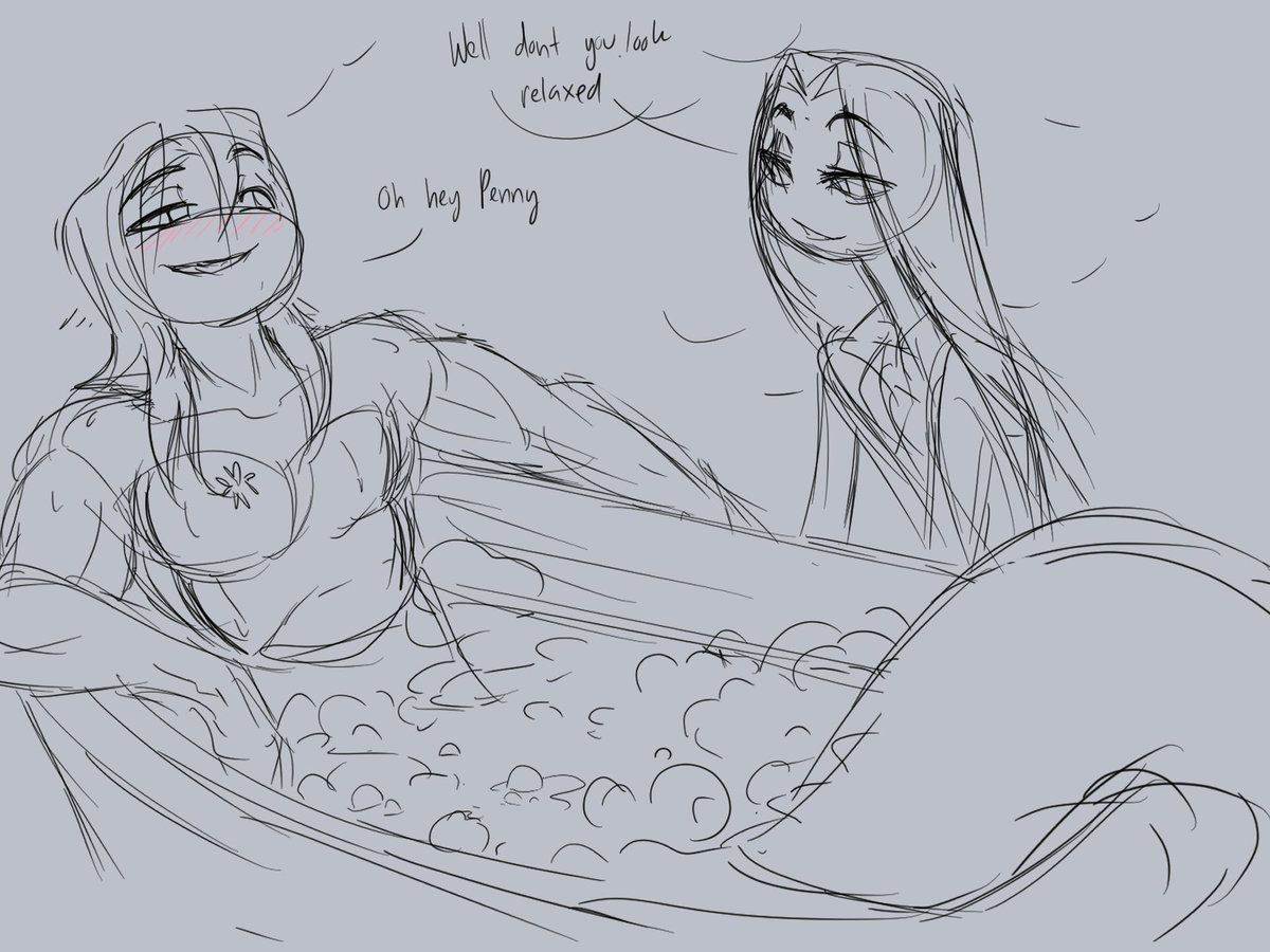 Sleepy4_Ever's tweet image. 🔞Bath time! Dont forget the rubber ducky
The second half can be found on my Patreon 
Monty belongs to @dommato1 and @AxelGear11 
#sirpython #SirPentious #HazbinHotel