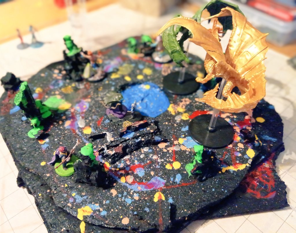 simon_yule's tweet photo. We finished a 5 year #dnd campaign last night with an epic fight at the Nexus of reality. They sacrificed themselves to save the universe ❤️ https://t.co/Mi47NQtiyT