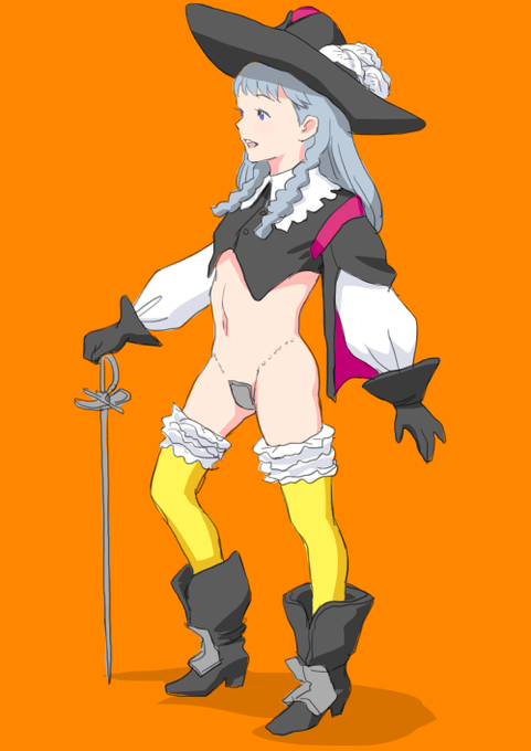 ハロウィン衣装デザインいじってたらエロ三銃士さんになってしまった… 