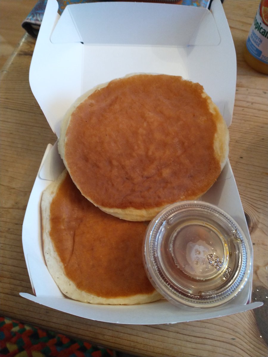 JoArblaster's tweet photo. @timhortonsuk where is the bacon with my pancakes and the sausage patty I paid an extra £1 for?! Disappointing first visit to Chester store! https://t.co/OS7jaA8LXE