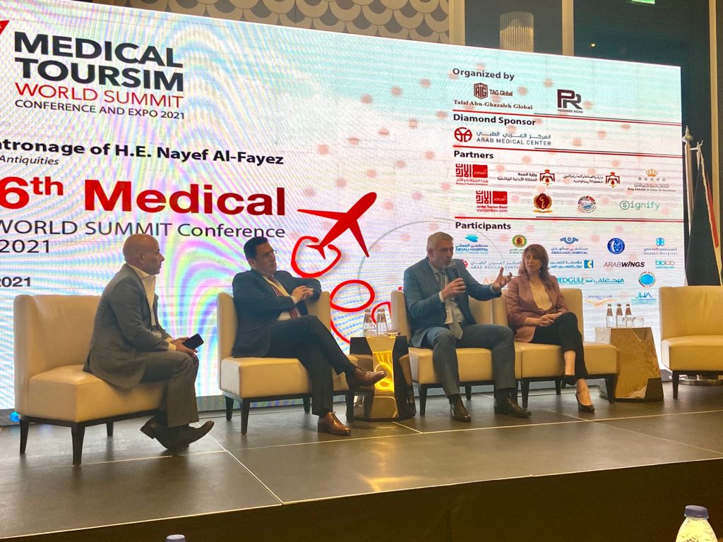 تشرفت الامس بالمشاركة بمؤتمر السياحة العلاجية السادس للتحدث عن الفرص الاستثمارية في قطاع السياحة بشكل عام، و القطاع الصحي بشكل خاص فيما يتعلق بالسياحة الاستشفائية و العلاجية.
كل الشكر للمنظمين، مجموعة طلال ابو غزاله العالمية و شركة طريق الرواد.