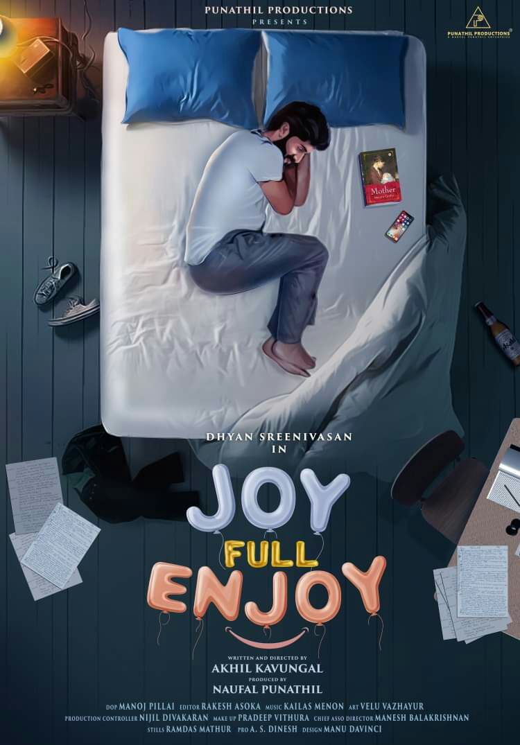 Here is #DhyanSrinivasan 's #JoyFullEnjoy poster