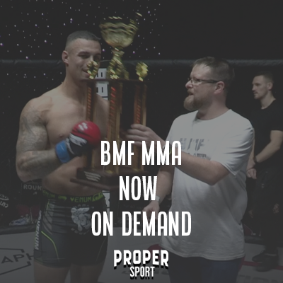 ProperSport's tweet photo. ON DEMAND!
Saturday's BMF MMA show now available to watch again in full on demand.
http://https://t.co/QtVMGsbdCF
#BMF #BMFUK #BadMofo #MMA #UKMMA #propermma https://t.co/pUrlabzeYx