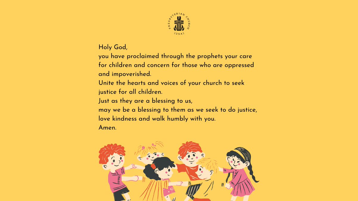 Presbyterian's tweet photo. #ChildrensSabbath #HearOurPrayer #Amen https://t.co/0m1cNdqzhC