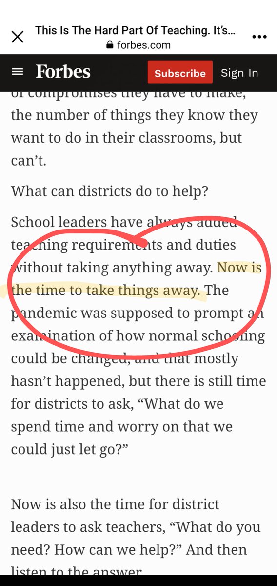 alicekeeler's tweet photo. NOW IS THE TIME TO TAKE THINGS AWAY! https://t.co/TNnFJ1W2DR I have been teaching for 22 years. It's been a annual piling up of things teachers take on the burden for. It's time to reverse and go backwards on that. https://t.co/aJuvp19SfI