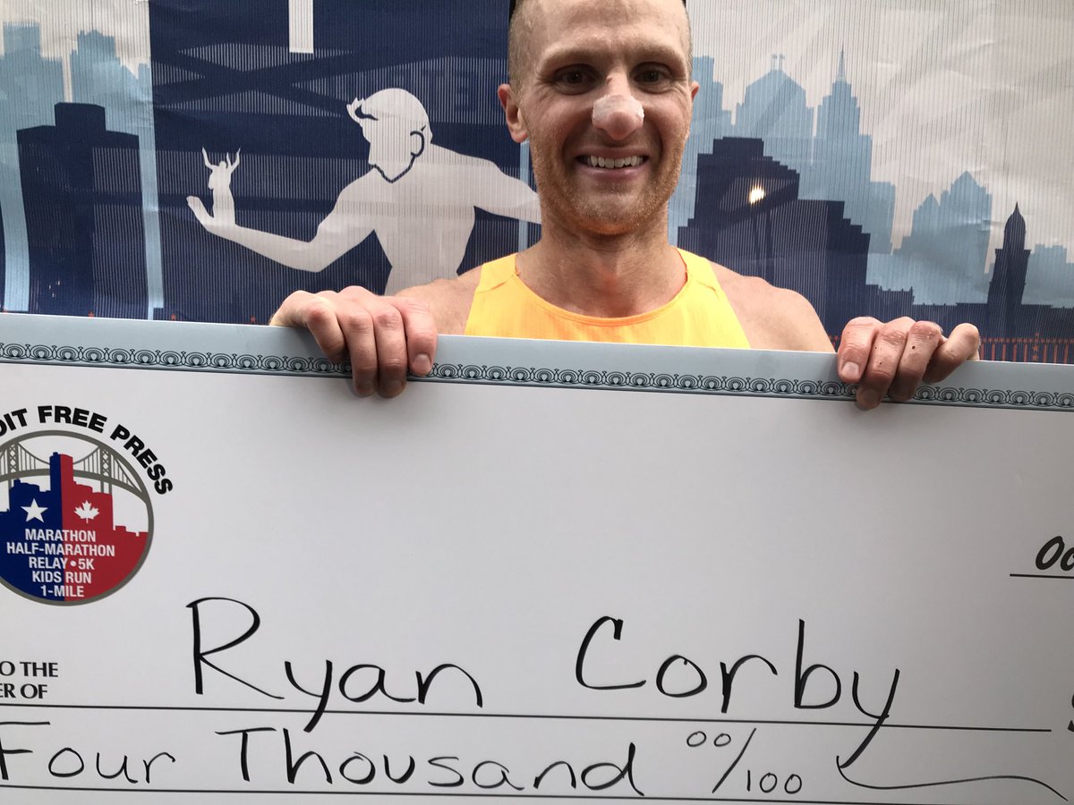 Ryan Corby of Novi wins the 2021 Free Press marathon in 2 hours, 22 minutes #FreepMarathon