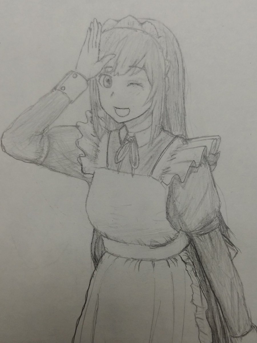 ちったぁ上手くなったかなぁ
左初めて女の子描き出した頃
右今日 