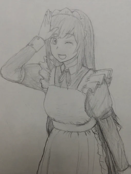 ちったぁ上手くなったかなぁ
左初めて女の子描き出した頃
右今日 