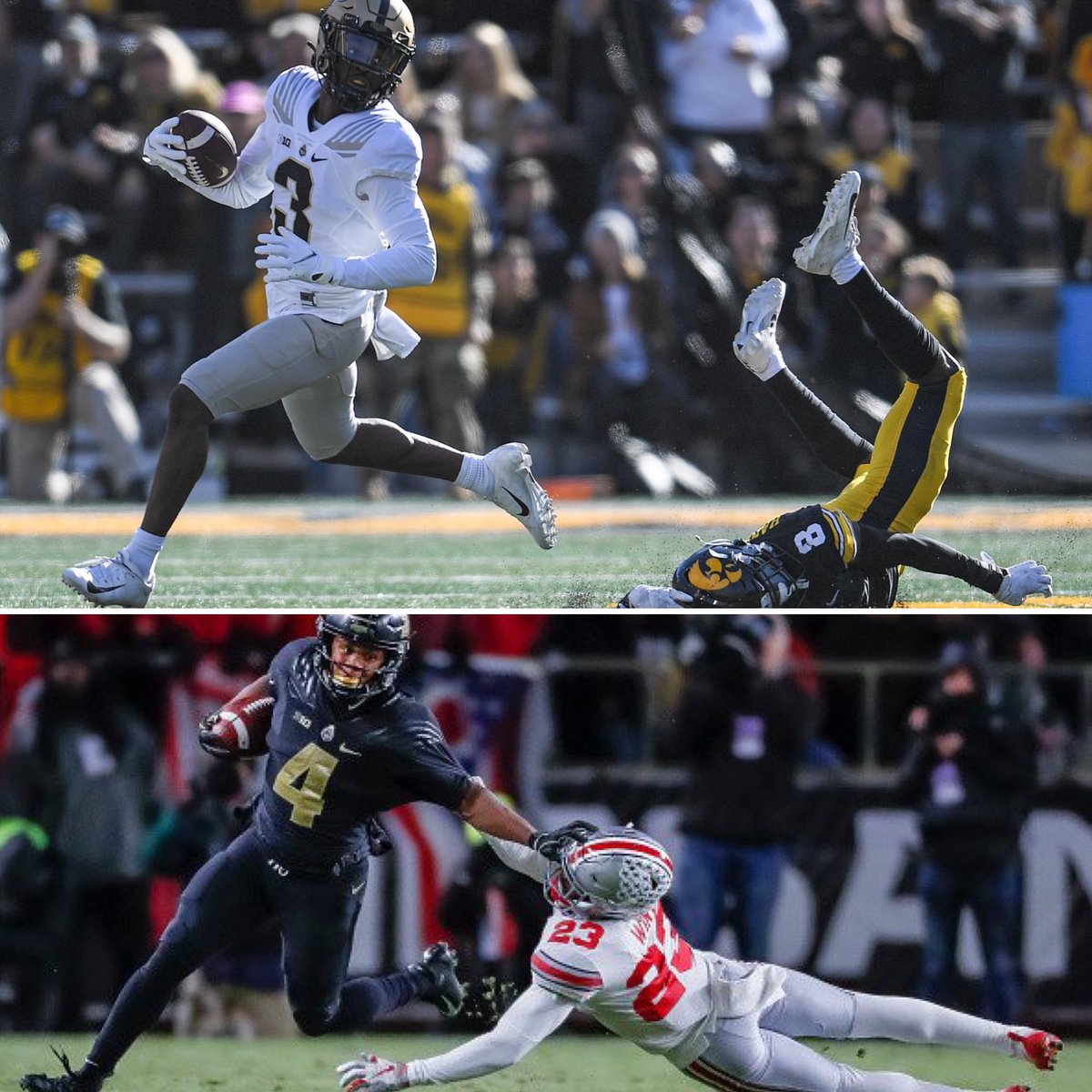 Cool parallel…Boilers whip another #2 team…showcase their big time receiver on a big stage (thanks Mark Garrety for the reminder)