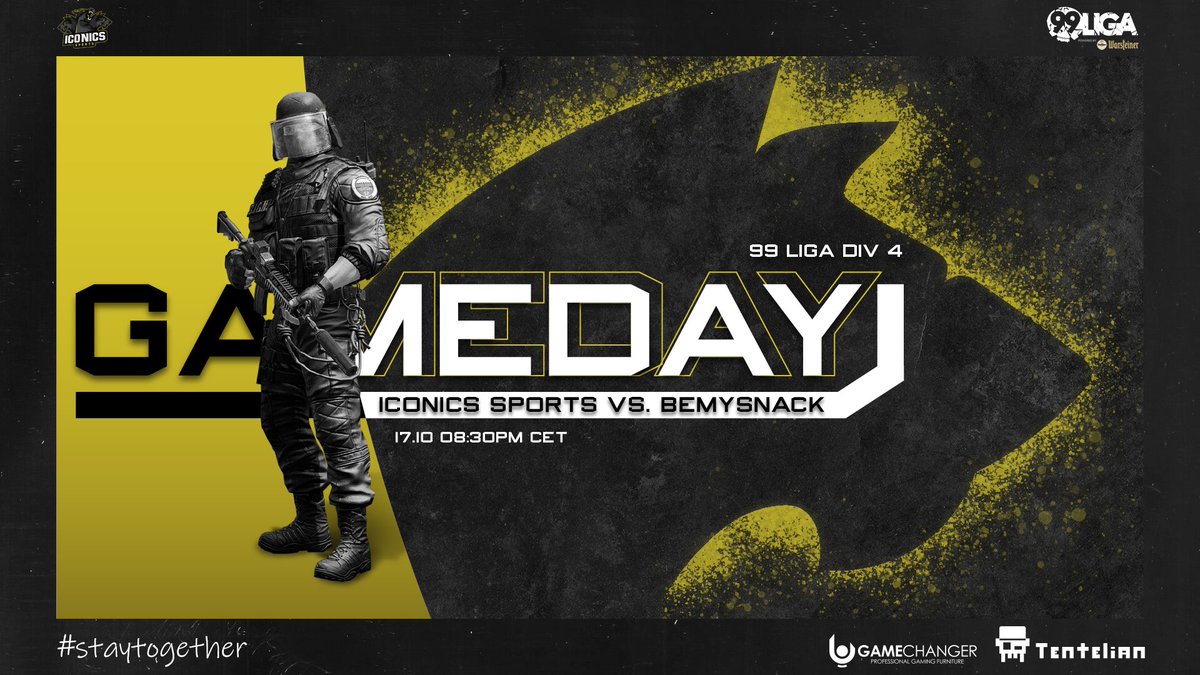 iCONICS Sports (@iconicssports) on Twitter photo TODAY WE ARE PLAYING AGAINST @BEMYSNACK in the <a href="/99DAMAGEde/">99Damage</a>
League Div 4.1
START: 08:30pm CET
iCONICS Sports CAST: 
twitch.tv/iconicssports
Lineup:
@DCKKK_
<a href="/hdc_ari/">Ari</a>
<a href="/Bloodi132/">Blooddiamond</a>
@Marcoste
@Putze2k
GOOD LUCK BOYS
#eSports  #CSGO
#gaming
<a href="/99DAMAGEde/">99Damage</a>
@CSGO
<a href="/csgoesportscom/">CSGOeSports</a> TODAY WE ARE PLAYING AGAINST @BEMYSNACK in the <a href="/99DAMAGEde/">99Damage</a>
League Div 4.1
START: 08:30pm CET
iCONICS Sports CAST: 
twitch.tv/iconicssports
Lineup:
@DCKKK_
<a href="/hdc_ari/">Ari</a>
<a href="/Bloodi132/">Blooddiamond</a>
@Marcoste
@Putze2k
GOOD LUCK BOYS
#eSports  #CSGO
#gaming
<a href="/99DAMAGEde/">99Damage</a>
@CSGO
<a href="/csgoesportscom/">CSGOeSports</a>