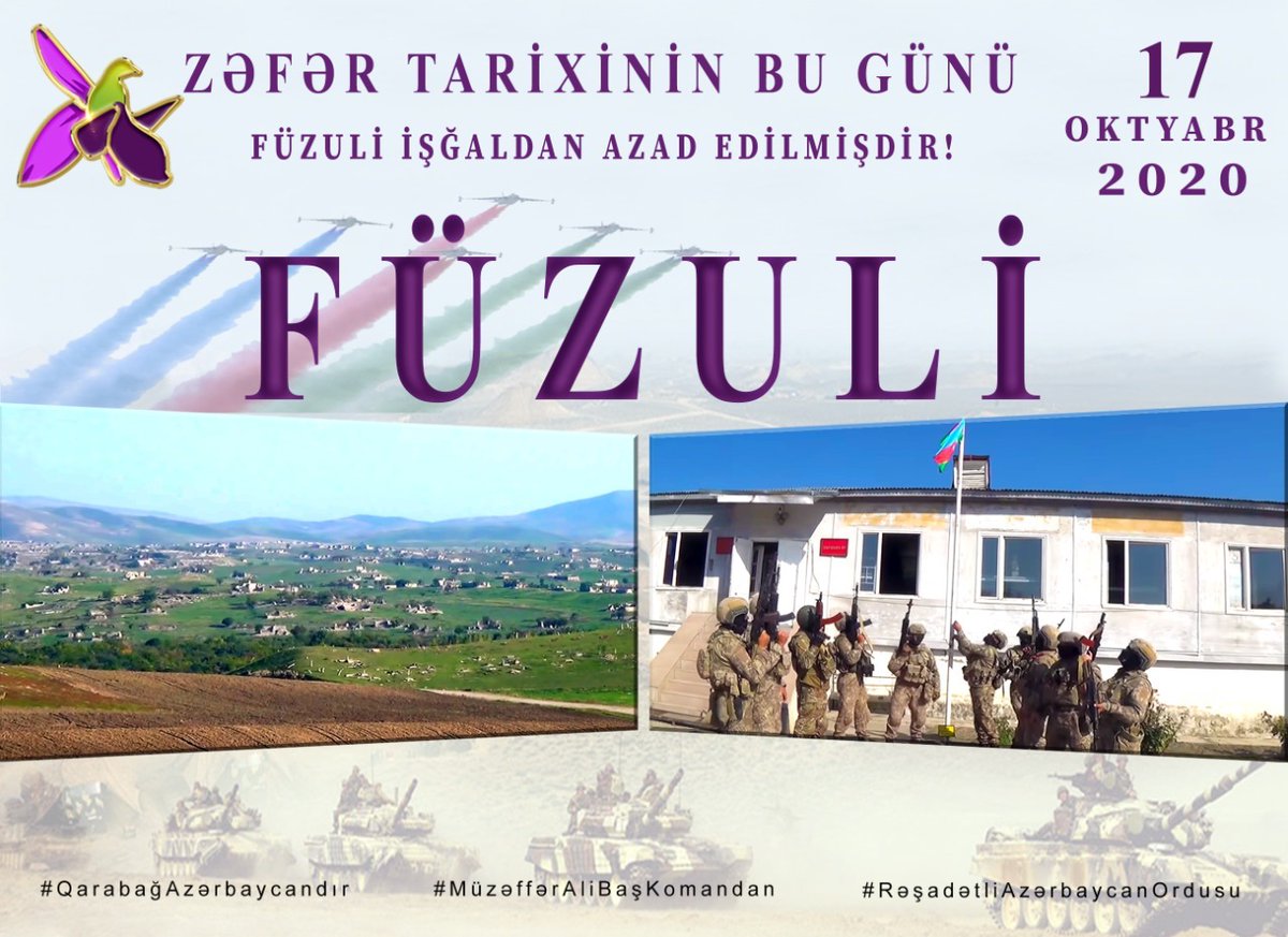 khalidayxan's tweet photo. Füzulinin erməni işğalından azad edilməsindən 1 il ötür. 30 ilə yaxın işğaldan sonra bayraq asmağa bir bina tapılmayan Füzulidə 1 il sonra Beynəlxalq Hava Limanı fəaliyyət göstərir. Möhtəşəmsən, Azərbaycan! https://t.co/0oZrm8JeCw