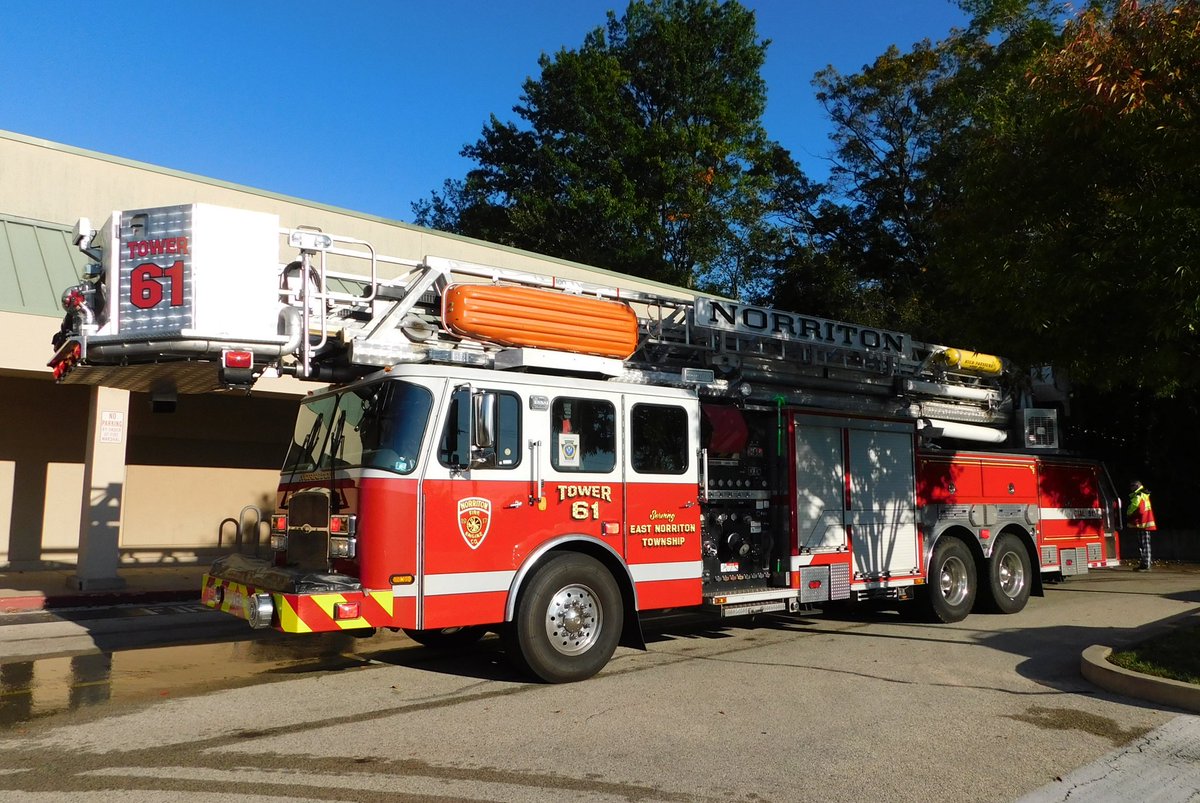 Always nice to be out early and see <a href="/NFEC61/">Norriton Fire Engine Company</a> Tower 61 with a water flow alarm! <a href="/rotondo_nick/">Nick Rotondo Jr.</a> <a href="/Zachary51690180/">Zachary</a> <a href="/Recupido17/">Jerry Recupido</a> <a href="/mikeyb4746/">Mike Bralski</a> <a href="/EastCoastAlert/">911 Emergency Communications Dispatcher</a> <a href="/EmergMgt/">Emergency Management Group Inc.</a> <a href="/ESV911/">Mark's Emergency Vehicles</a> <a href="/pcrs29/">Peter Stathopulos</a> <a href="/PeteBannan/">Pete Bannan</a> <a href="/EONE_FireTrucks/">E-ONE (Fire Trucks)</a> <a href="/FireLineEquip/">Fire Line Equipment</a> <a href="/PerkiomenFire/">Perkiomen Township Fire Company</a> <a href="/CrabbyMilton/">CrabbyMilton ✝️🇺🇸</a>