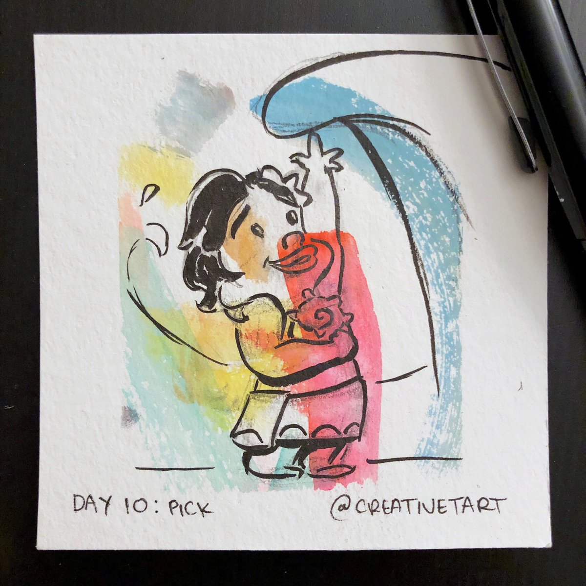 tartDesigns's tweet photo. DAY 10: It was the act of kindness where Moana #pick-ed saving the baby turtle over the pretty shell that the Ocean decided to chose her.
.
.
#inktober2021pick @inktober #inktober #inktober2021 #drawingwithpenny #moana #ocean https://t.co/3hIxt0ABlz